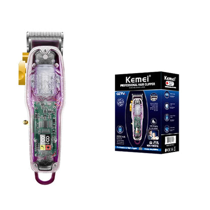 Kemei 2707 New Transparent Cover Hair Clippers Barber Shop