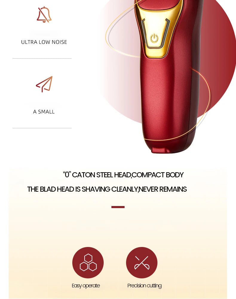 Powerful Professional Hair Trimmer Men 0 MM T Blade Electric Clipper