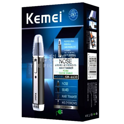 Original  Kemei 4in1 Groomer Kit Rechargeable Nose Ear Trimmer