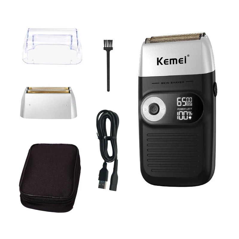 Kemei Electric Shaver Men Rechargeable Beard Shaver