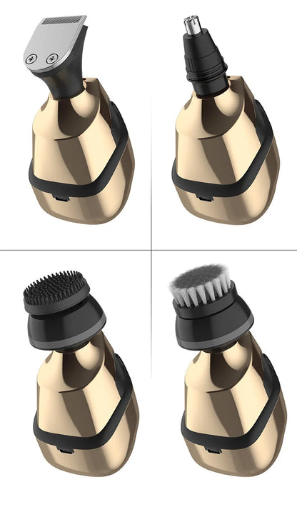 5 IN 1 4D Men's Rechargeable Bald Head Electric Shaver