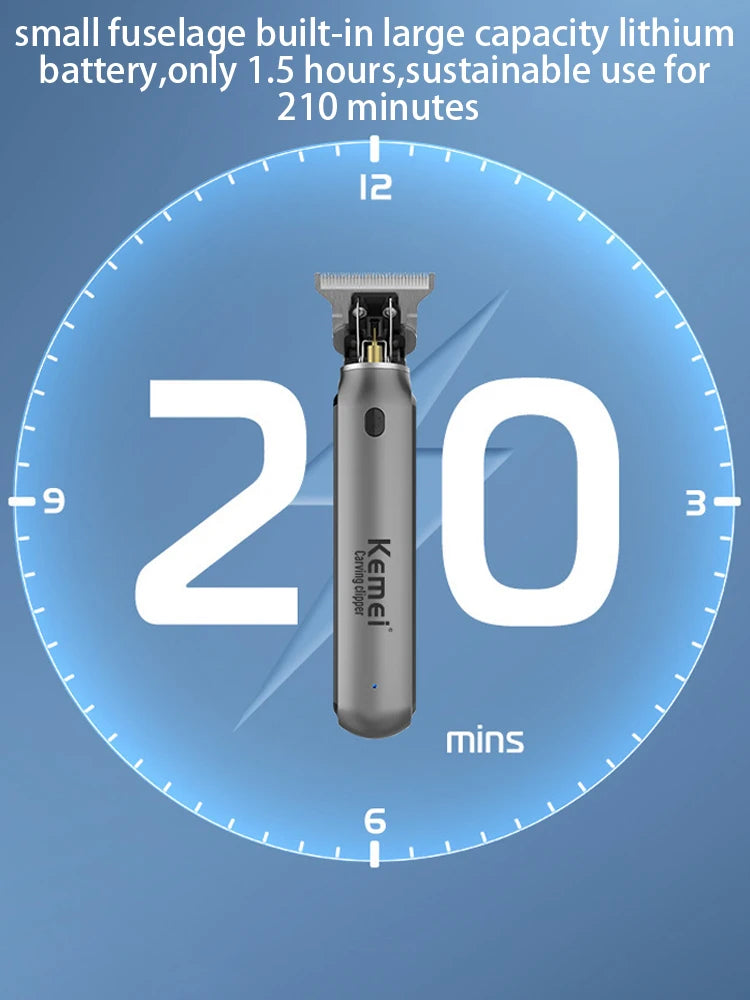 kemei hair trimmer KM-1757 cordless rechargeable hair clipper