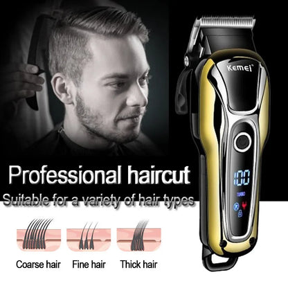 Kemei Clipper Electric Hair Trimmer for men Electric shaver
