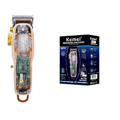 Kemei 2707 New Transparent Cover Hair Clippers Barber Shop