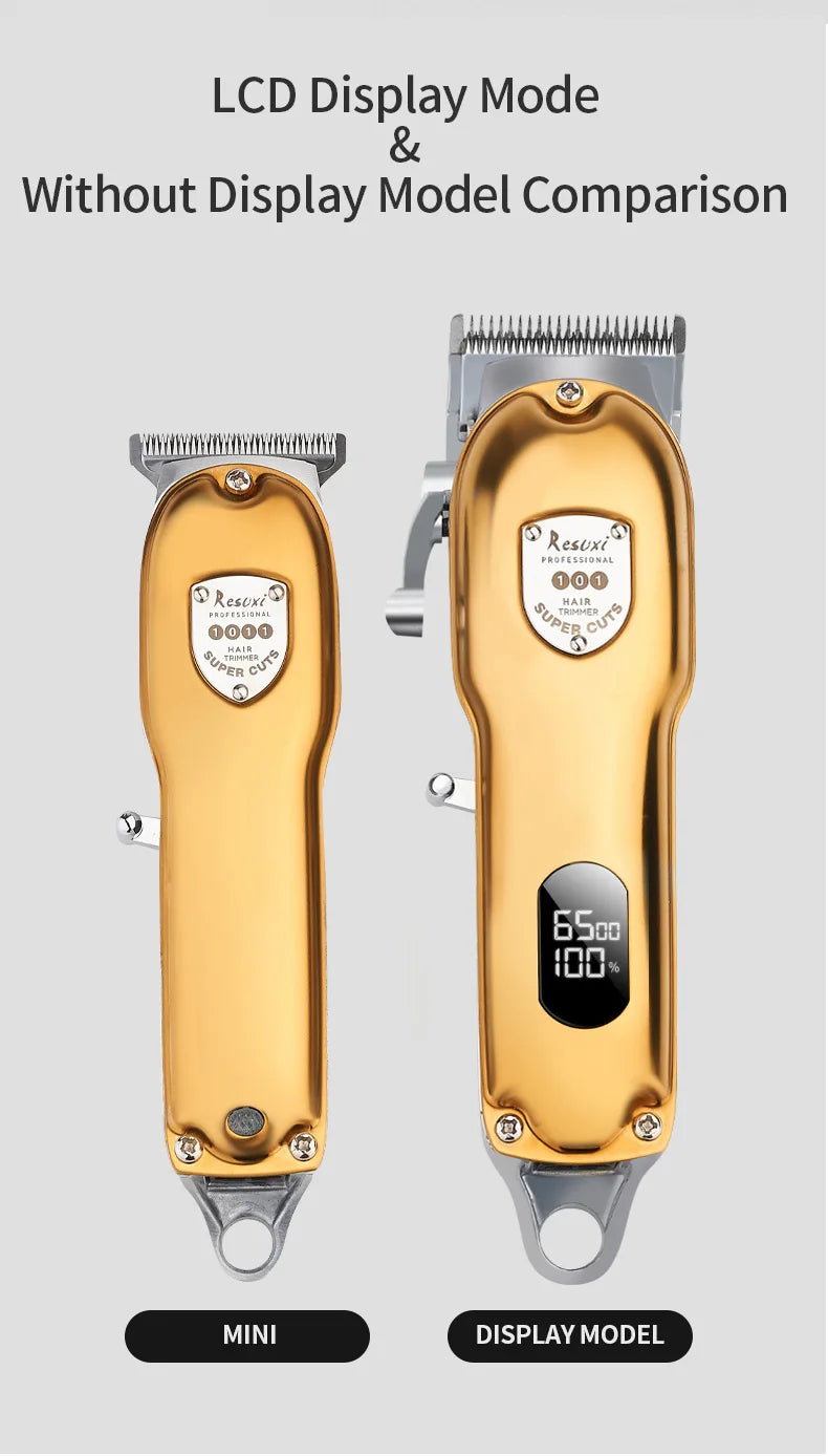 RESUXI JM-101 Professional Cordless Hair Clipper All Metal