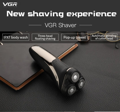 VGR 306 Electric Shaver Professional 3 In1 3-Head Floating Shaving