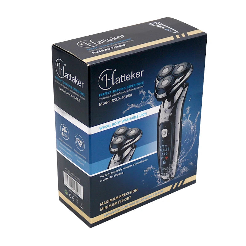 3 in1 Grooming Kit Wet Dry Electric Shaver For Men