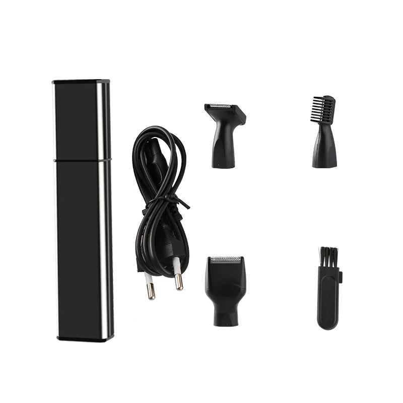 Kemei 4 in1 rechargeable nose trimmer beard trimer for men