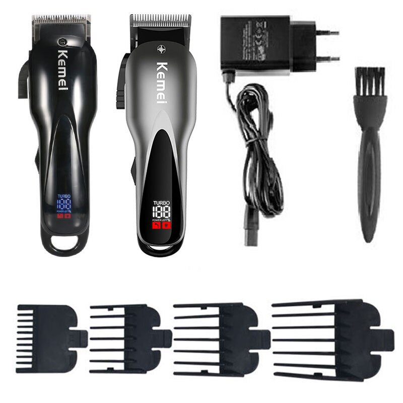 Original Kemei Professional Two Speed Barber Cordless Hair Clipper