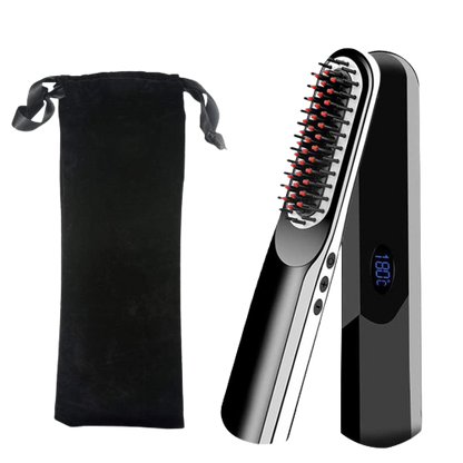 Wireless Mini Hair Comb Men's Quick Beard Brush
