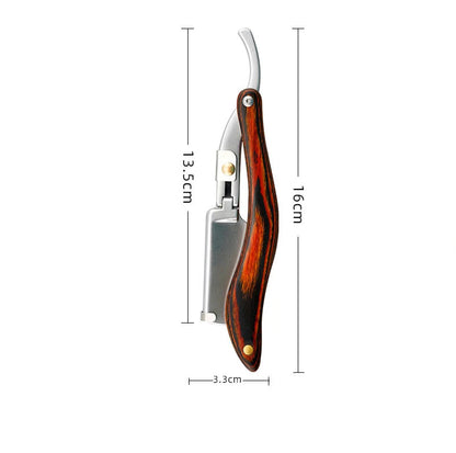 Senior wood handle blade shaving razors professional barber