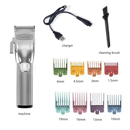 Original Kemei Metal Cordless Electric Hair Clipper Professional Beard Hair Trimmer