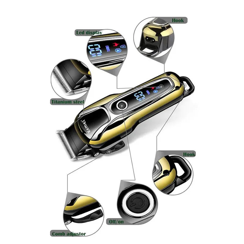 Kemei Clipper Electric Hair Trimmer for men Electric shaver