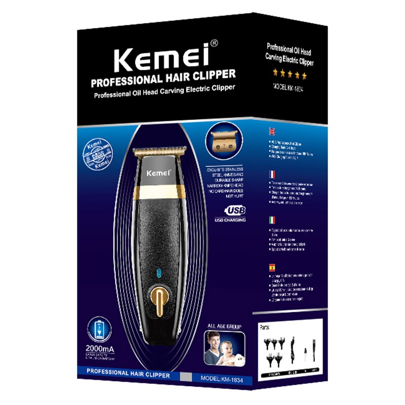 Original Kemei Professional Hair Trimmer For Men Electric Beard & Hair Clipper