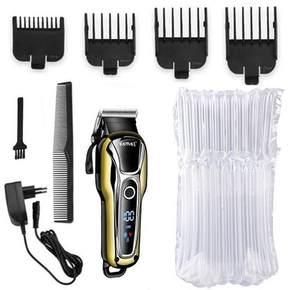 Original Kemei Barber Cordless Professional Hair Clipper For Men Beard