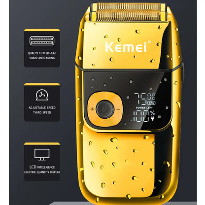 Kemei Barber Professional Beard Hair Shaver For Men