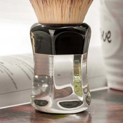 Robin Synthetic Hair Clear Handle Men Wet Shaving Brush