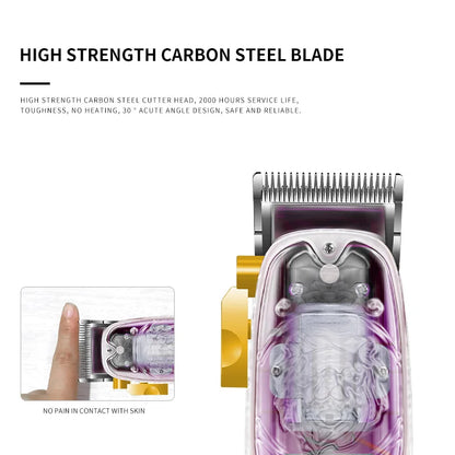 Kemei 2707 New Transparent Cover Hair Clippers Barber Shop
