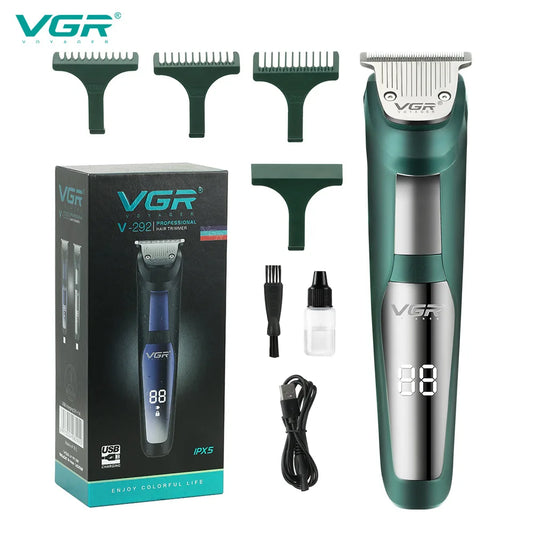 VGR waterproof barber The electric LED displays the hairdressing