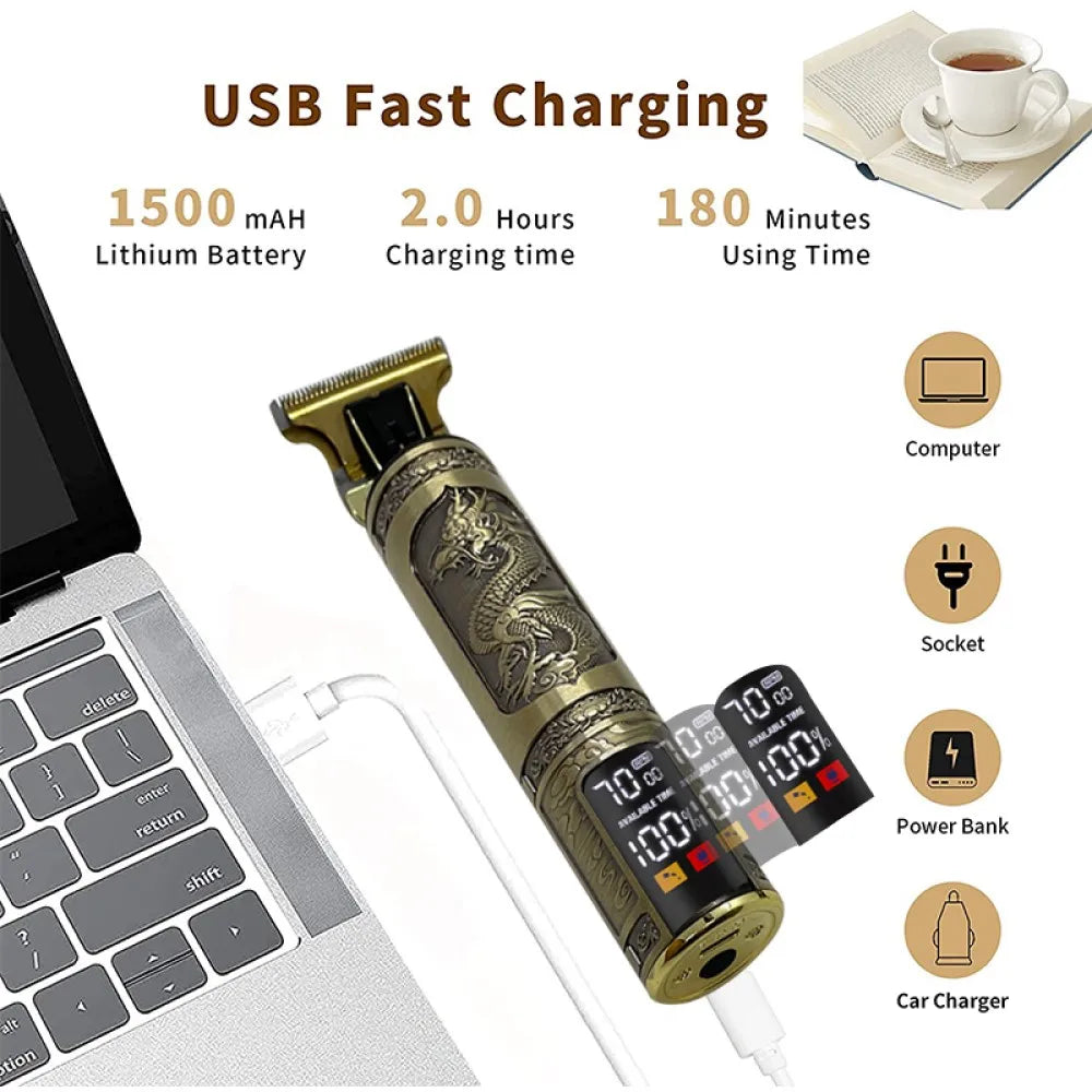 T9 Electric Hair Clipper New Hair Trimmer Professional Shaver