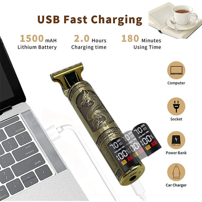 T9 Electric Hair Clipper New Hair Trimmer Professional Shaver