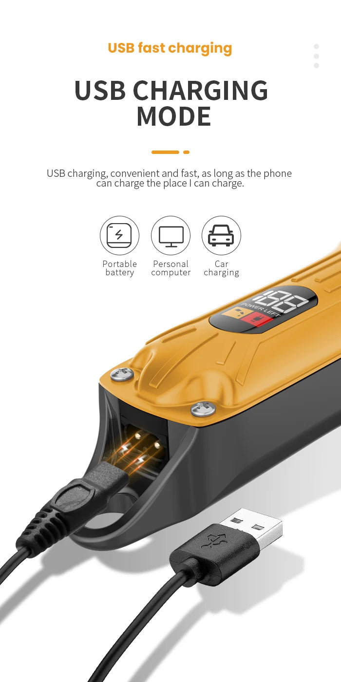 Kemei 10W Powerful Professional Hair Clippers Men All Metal