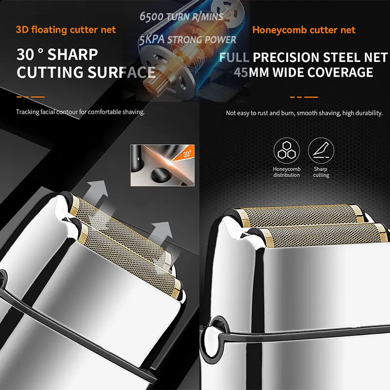 Kemei Tx5 Pro Metal Housing Barber Shop Hair Electric Shaver