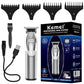 Original Kemei Metal Cordless Electric Hair Clipper Professional Beard Hair Trimmer