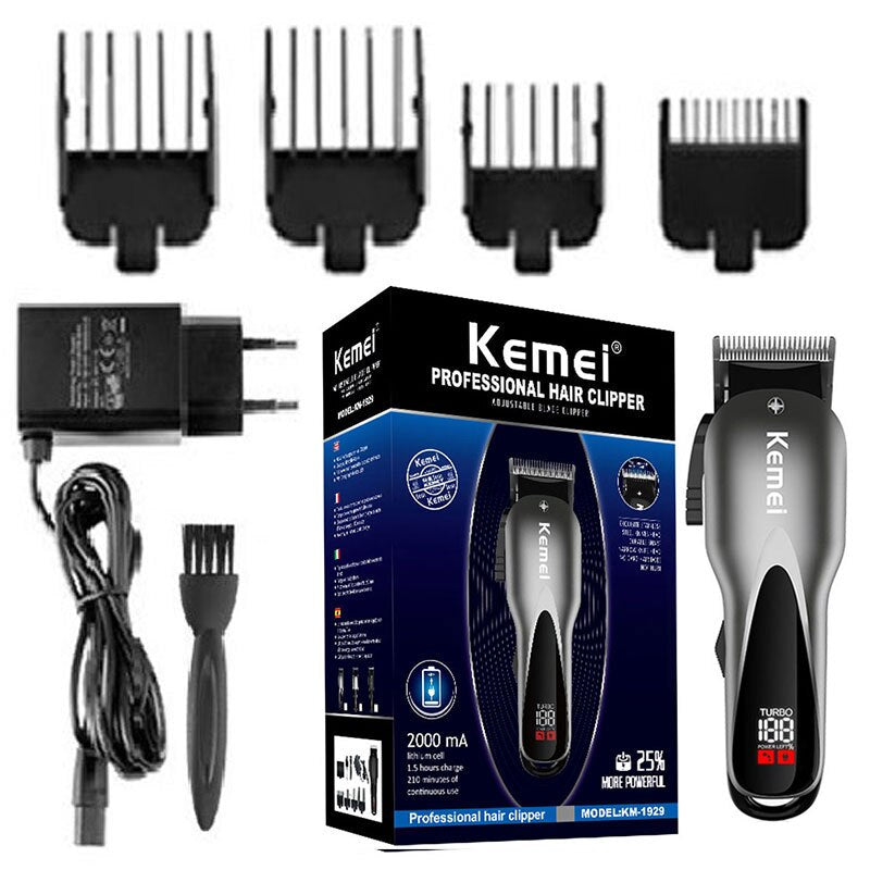 Original Kemei Professional Two Speed Barber Cordless Hair Clipper