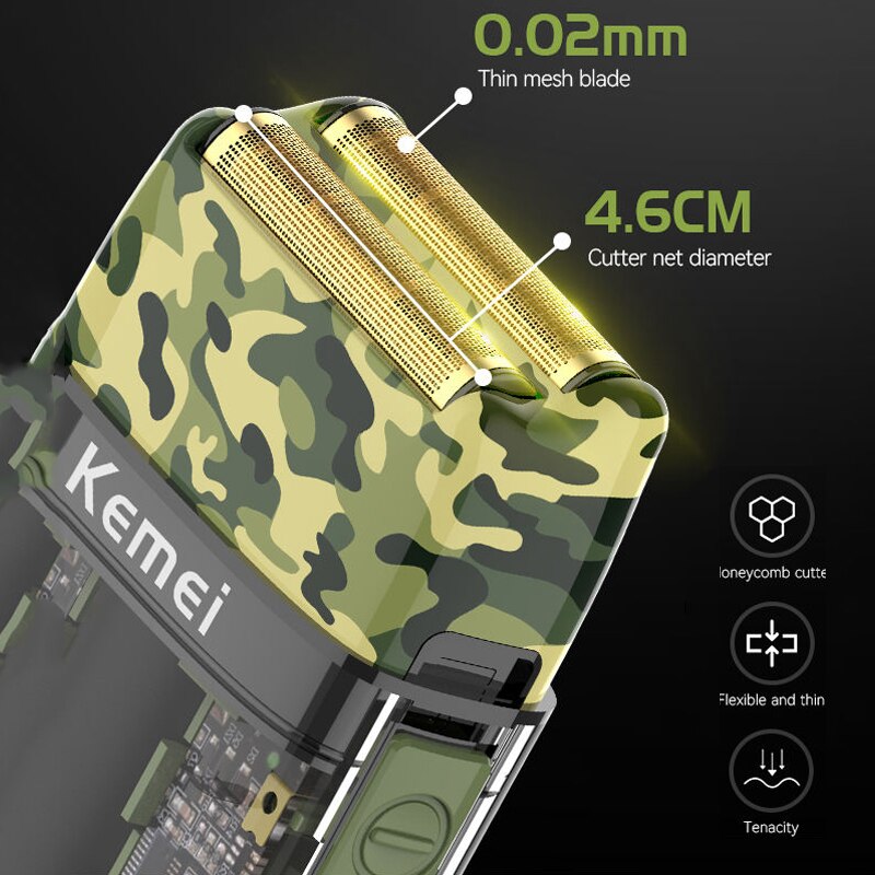 Original Kemei Hair Beard Electric Shaver For Men