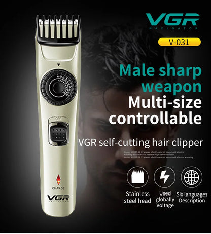 VGR 031 Hair Clipper Professional Self-Cutting  Barber Trimmer VGR V031