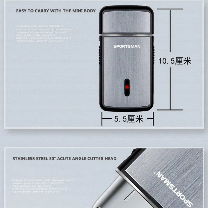 Mini Electric Shaver for Men Portable Multifunctional Electric Razor