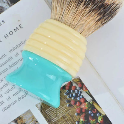 YAQI 24mm Silvertip Badger Hair knots Mens  Brush