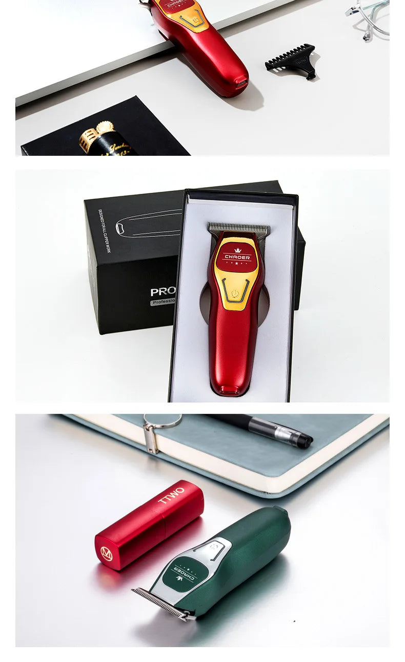 Powerful Professional Hair Trimmer Men 0 MM T Blade Electric Clipper