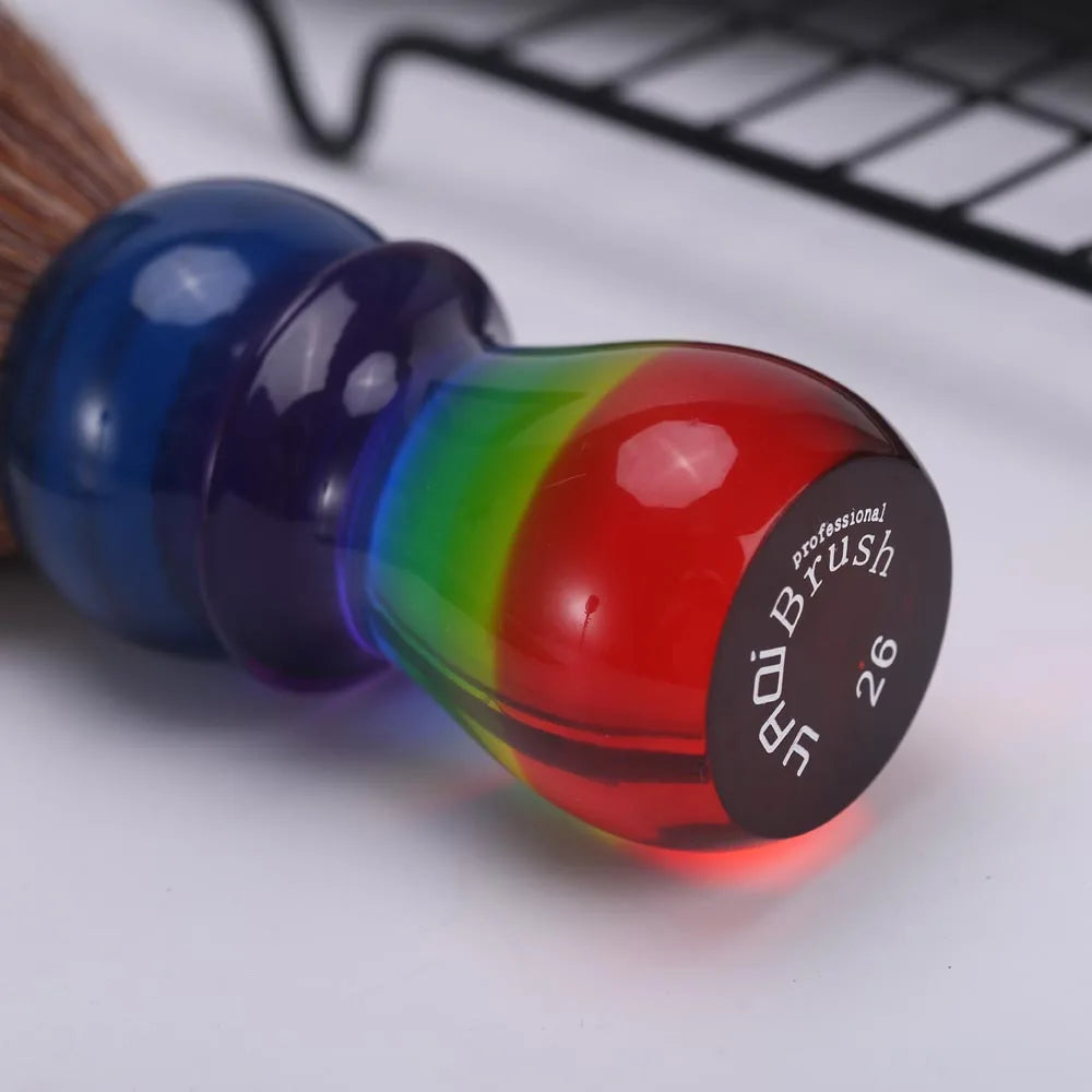 26mm Rainbow Brown Hair Mens Shaving Brushes