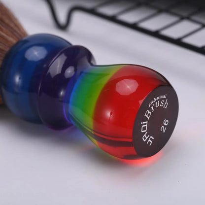 26mm Rainbow Brown Hair Mens Shaving Brushes