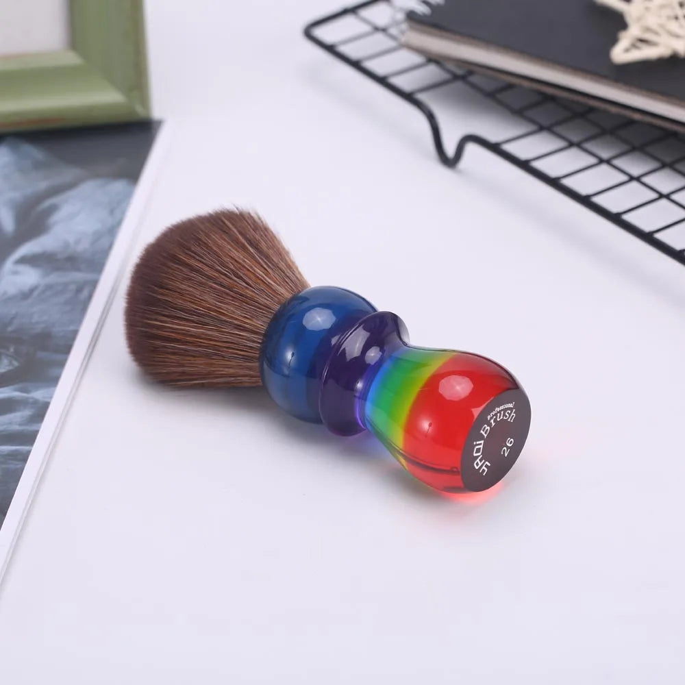 26mm Rainbow Brown Hair Mens Shaving Brushes