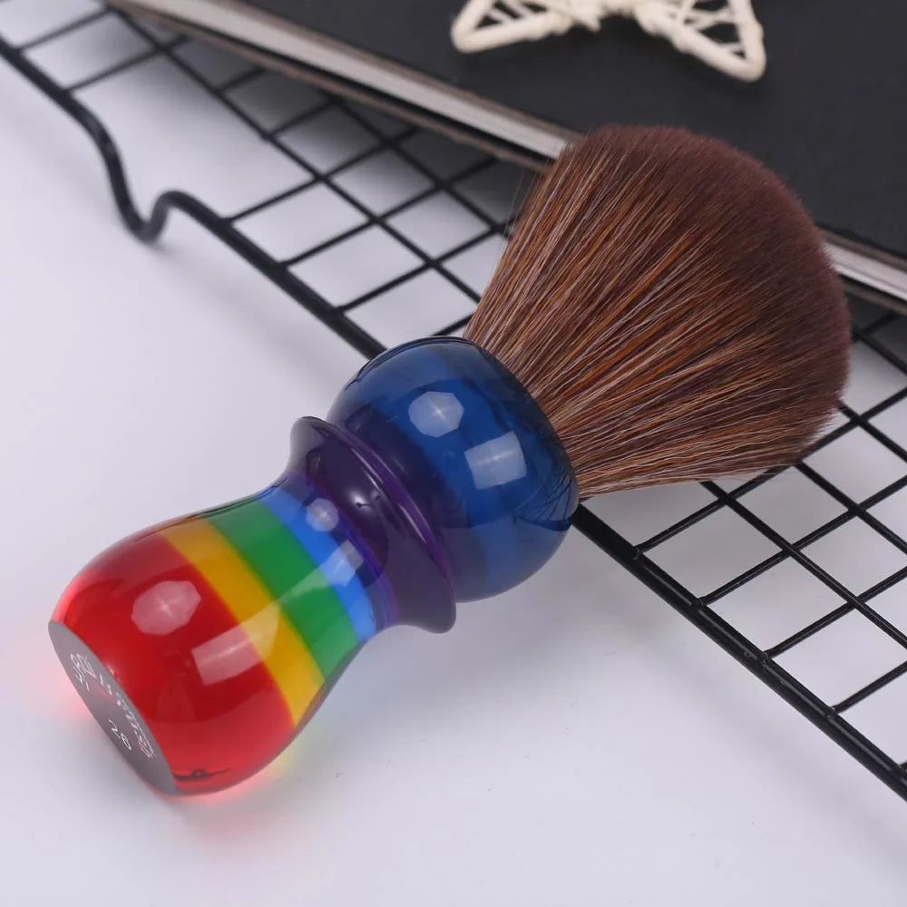 26mm Rainbow Brown Hair Mens Shaving Brushes