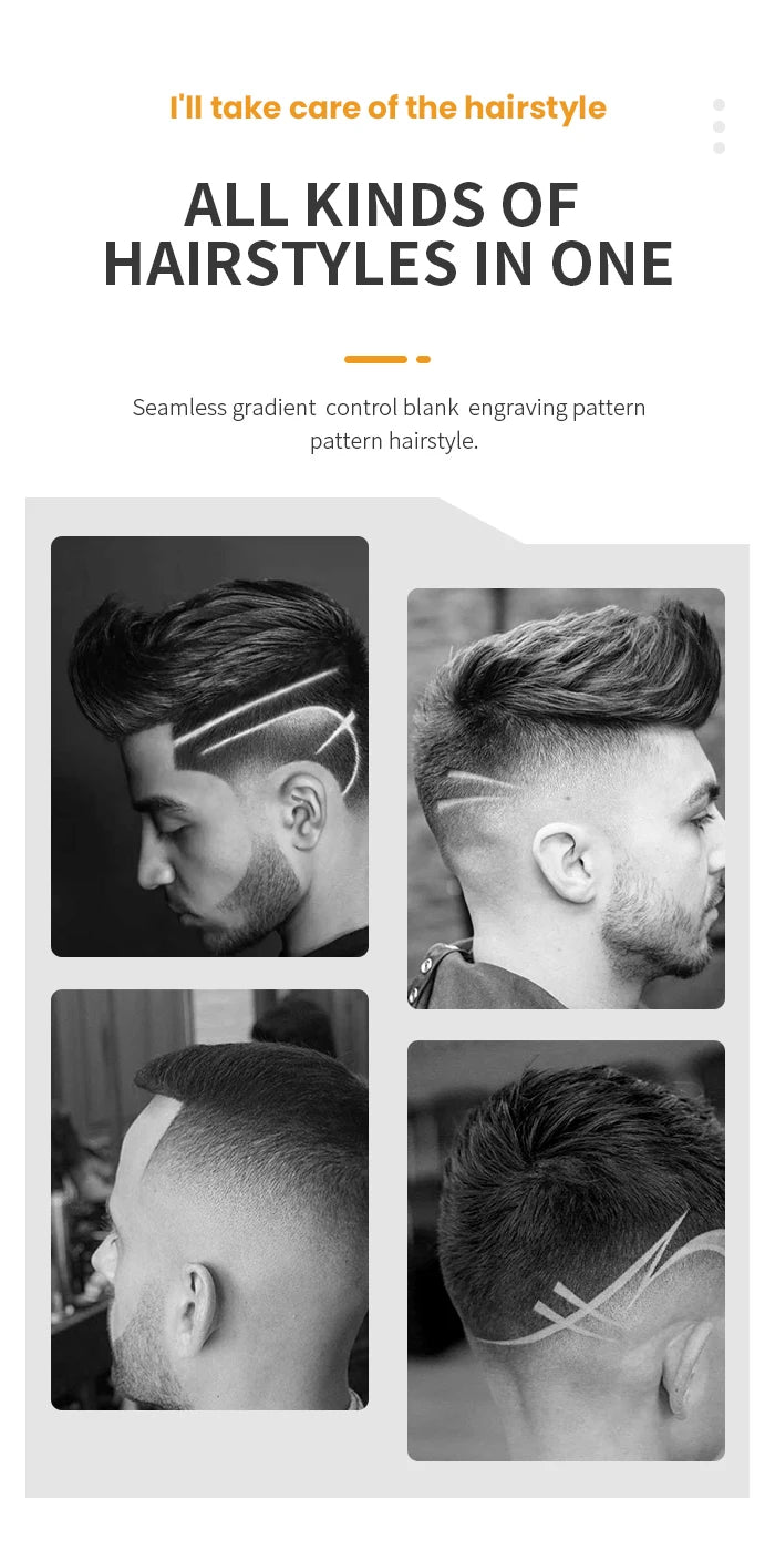 Kemei 10W Powerful Professional Hair Clippers Men All Metal