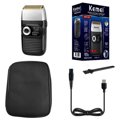 Original Kemei Rechargeable Metal Housing Pro Electric Shaver For Men