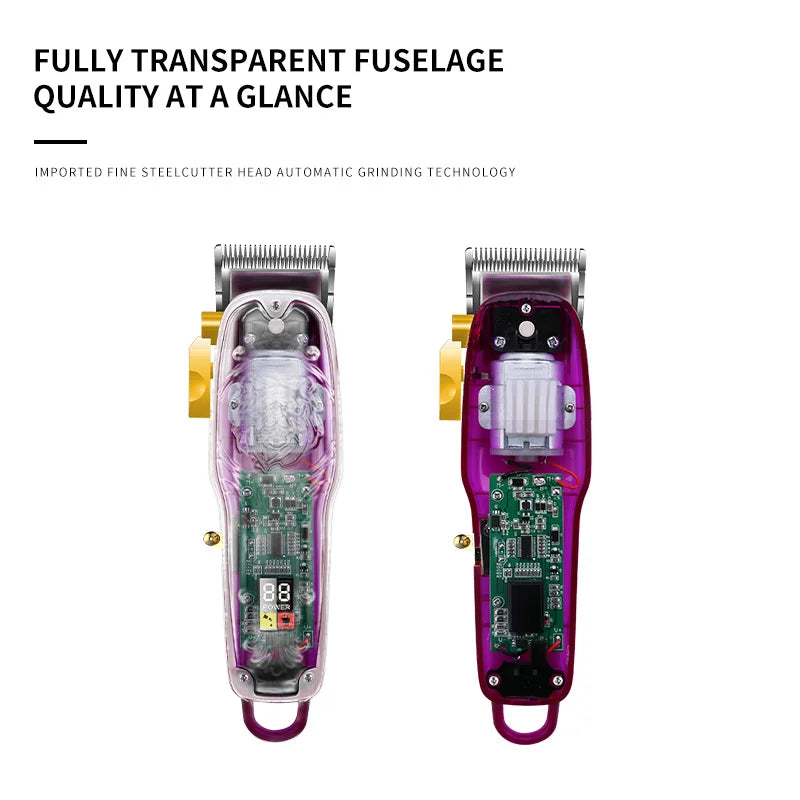 Kemei 2707 New Transparent Cover Hair Clippers Barber Shop