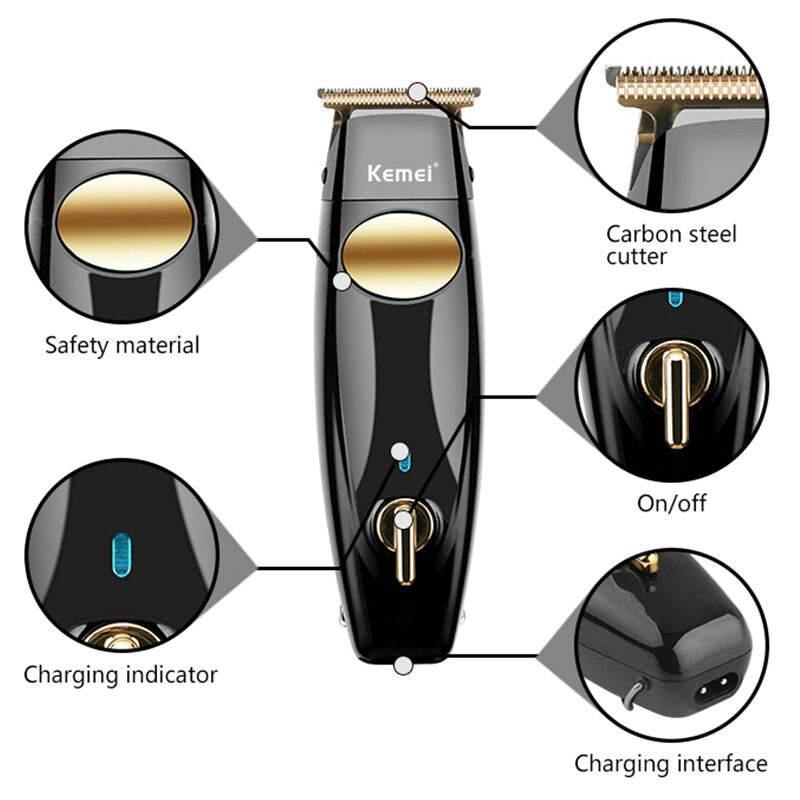 Original Kemei Cordless Hair Trimmer For Men Hair Clipper