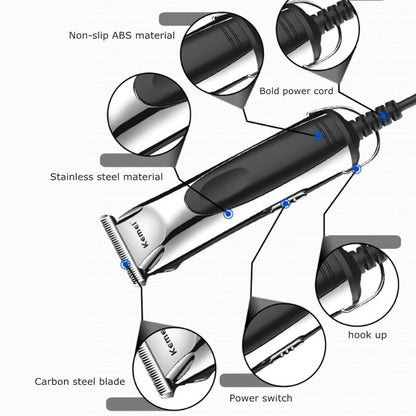 Original Kemei 110-240v Cord Hair Trimmer For Men Grooming