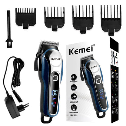 Original Kemei Powerful Rechargeable Hair Clipper Adjustable Electric Beard Hair Trimmer