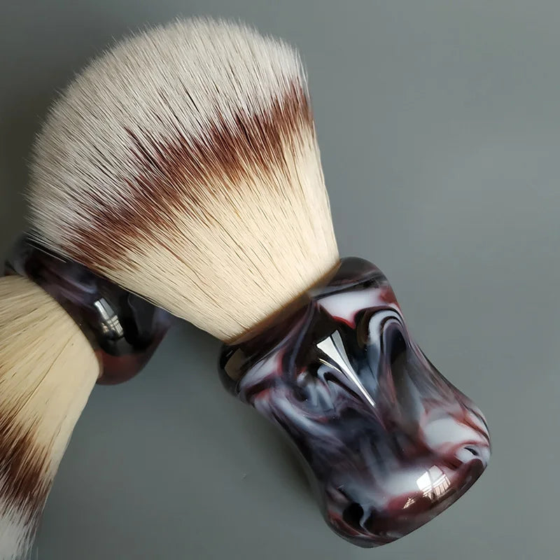 T4 soft synthetic hair shaving brush resin