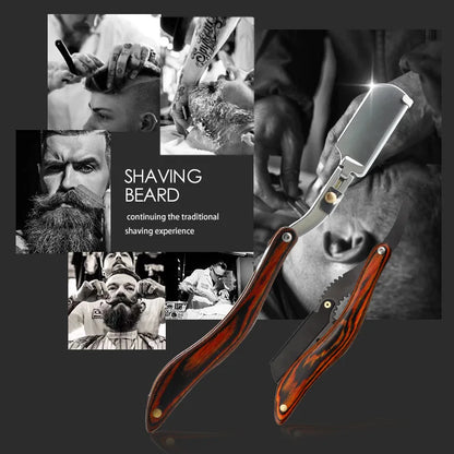 Classic Manual Hairdressing Razors Anti Slip Hair Removal Razor