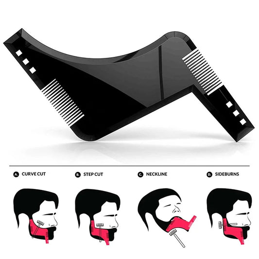 Fashion Beard Styling Template Comb New Barber Styling comb