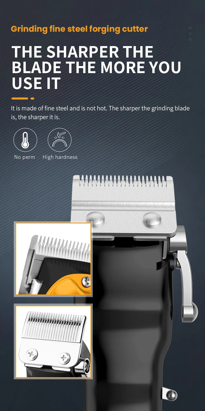 Kemei 10W Powerful Professional Hair Clippers Men All Metal