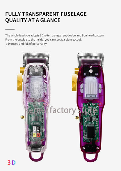 Kemei 2707 New Transparent Cover Hair Clippers Barber Shop