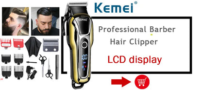 Kemei Electric Hair Clipper Beauty kit for Men Electric shaver beard trimmer